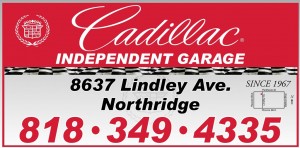 Cadillac Independent Garage Sign